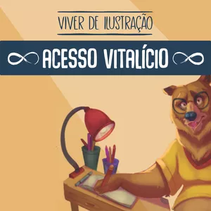 Imagem de capa para o Curso online Viver de Ilustração - Acesso Vitalício (extensão)