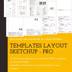 Imagem de capa para o Curso online Template Layout Skechup-Pro