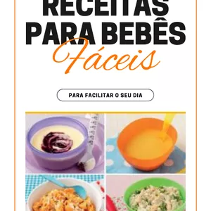 Imagem de capa para o Ebook Receitas para bebês de 6 a 12 meses 
