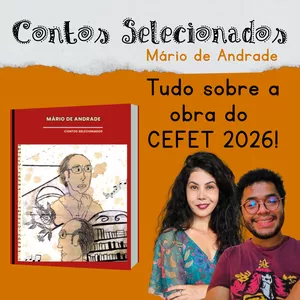 Imagem de capa para o Curso online Obra literária CEFET-2025/2026 Contos Selecionados de Mario de Andrade