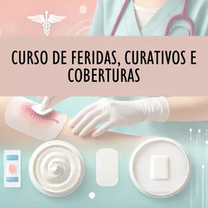 Imagem de capa para o Curso online CURSO DE FERIDAS, CURATIVOS E COBERTURAS.