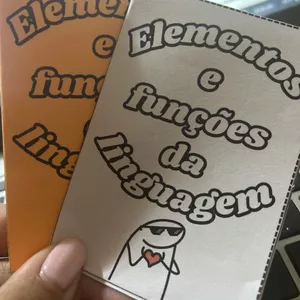 Imagem de capa para o Ebook Mini livro ELEMENTOS E FUNÇÕES DA LINGUAGEM
