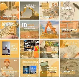 Imagem de capa para o Curso online Pack 50 Artes Para Engenharia Civil Editáveis no Canva