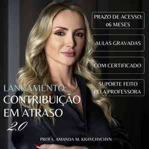Imagem de capa para o Curso online CONTRIBUIÇÃO EM ATRASO 2.0