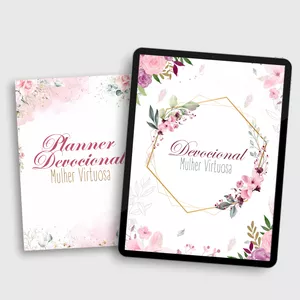 Imagem de capa para o Ebook  👑 Kit Devocional Mulher Virtuosa 