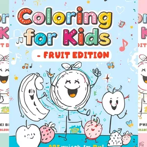 Cover image for Ebook 5 Coloring Books for Kids – Fun &amp; Learning Bundle
