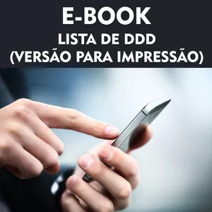 Imagem de capa para o Ebook Lista de DDD (versão para impressão)