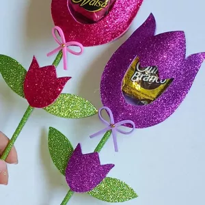 Imagem de capa para o Ebook Molde Tulipa em E.V.A - Dia das mães