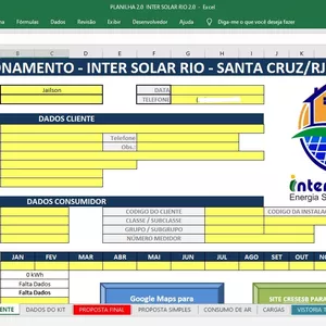 Imagem do curso  *2.0 Planilha de Dimensionamento Solar Lei Nº14.300 e Ren Nº1059 Ongrid #Intersolarrio