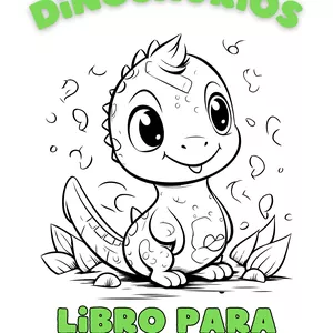 Imagen de portada para Ebook Dinosaurios para colorear