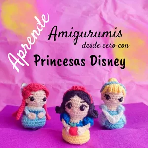Imagen de portada para Curso online Aprende Crochet desde cero con Princesas Disney