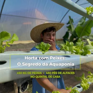 Imagem de capa para o Curso online "Horta com Peixes: O Segredo da Aquaponia"