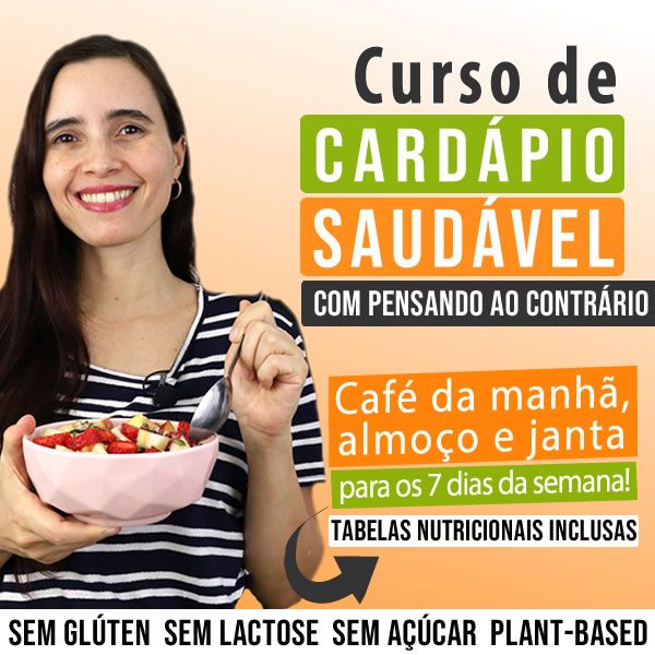 Imagem de Curso de cardápio saudável com Pensando ao contrário criado por Camila Victorino na hotmart