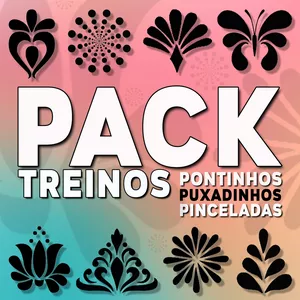 Imagem de capa para o Ebook Pack Treinos 1 (Treinos para Mandalas e Artes Diversas)