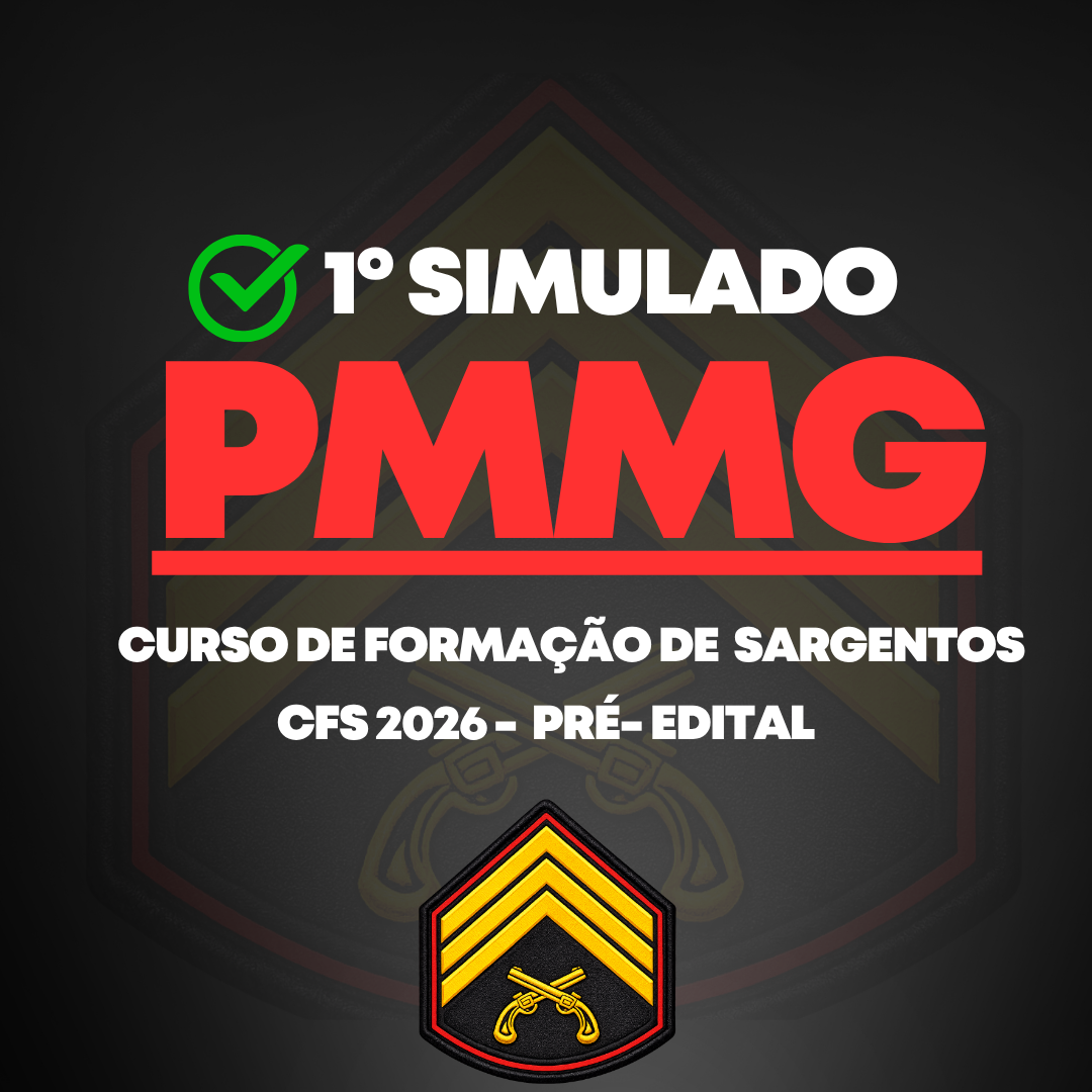 Imagem do curso Simulado 01 – CFS 2026 PMMG (PRÉ-EDITAL)
