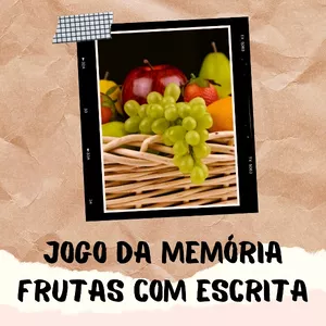 Imagem de capa para o Curso online Jogo da memória de frutas com escrita