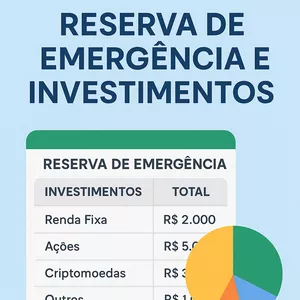 Imagem de capa para o Curso online Organize seus Investimentos e Alcance a Estabilidade Financeira com Planilha Exclusiva
