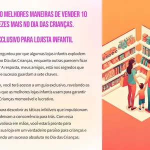 Imagem de capa para o Ebook As 5 melhores maneiras de vender 10 vezes mais no Dia Das Crianças.