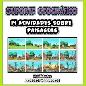 Imagem de capa para o Ebook 14 Atividades sobre paisagens