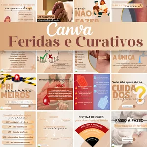 Imagem de capa para o Curso online CANVA FERIDAS E CURATIVOS