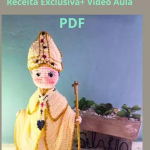 Imagem de capa para o Ebook Receita em PDF + Vídeo Aula Exclusiva — Papa em Amigurumi
