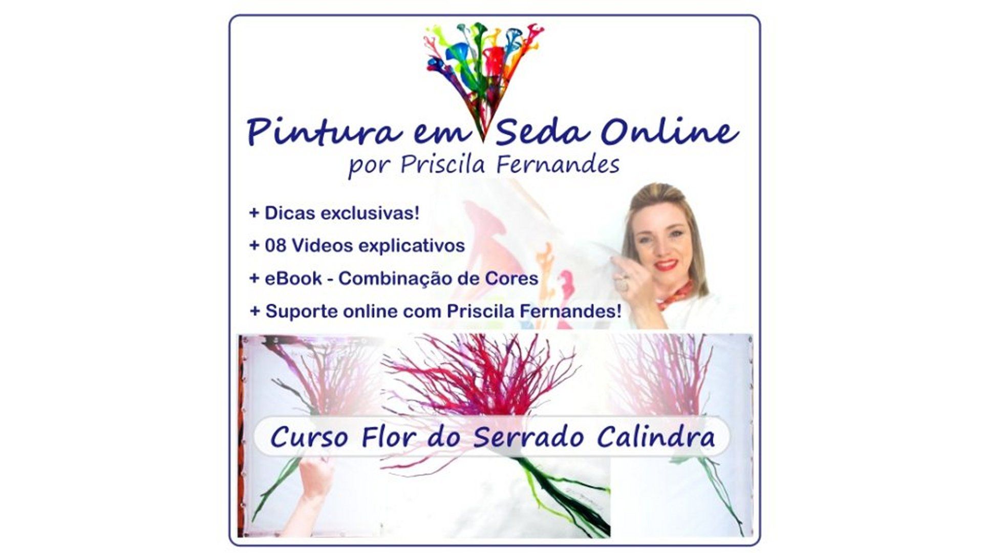 Imagem do curso Curso de Pintura em Seda - Flor do Cerrado Caliandra​  ​