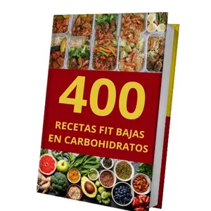 Imagen de portada para Ebook 400 Recetas Fit Low carb