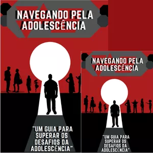Imagem de capa para o Ebook Navegando pela Adolescência guia para lidar com os desafios da adolescência