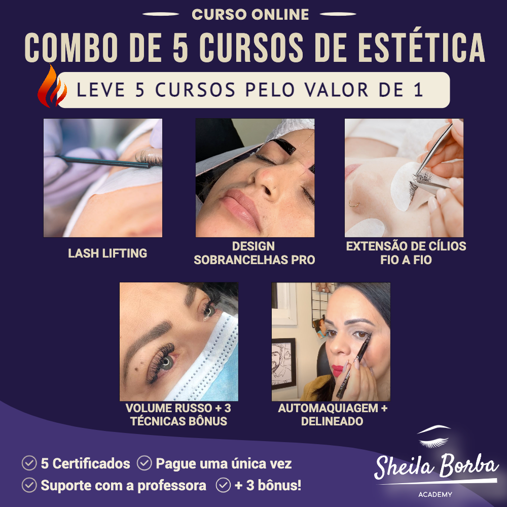 Curso Combo Sheila Borba Academy (5 cursos)