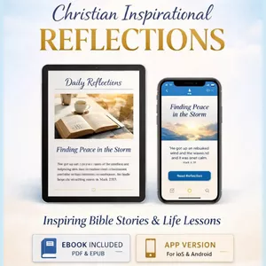 Cover image for Ebook Bible Inspired Reflections, Devotional, Christian, eBook, App, faith, spiritual growth