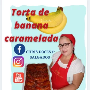 Imagem principal do produto Receita de torta de banana 