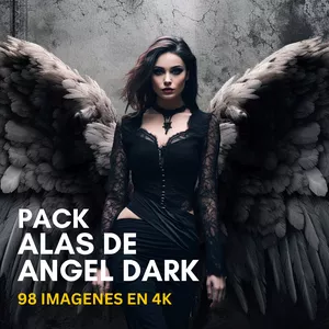 Imagen de portada para Curso online PACK DE 98 IMAGENES DE ALAS DE ANGEL DARK