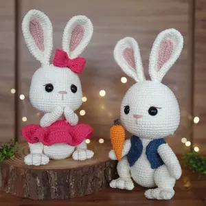 Imagem de capa para o Ebook Receita Coelhos Chantilly e Marshmallow Amigurumi