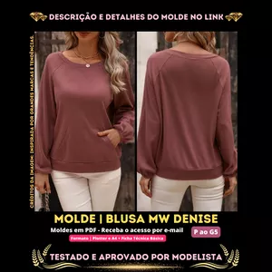 Imagem de capa para o Curso online [Molde em PDF] - Blusa MW Denise. ID 2899793 [P ao G5]✨
