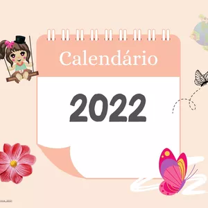 Imagem principal do produto Calendário Educativo Infantil feminino 2022 