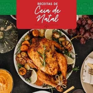 Imagem de capa para o Ebook Receitas para Ceia de Natal: Cardápio Completo com 21 Pratos