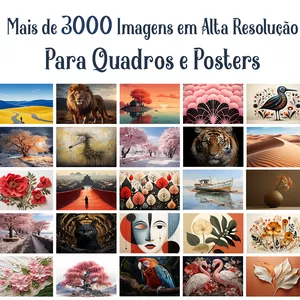 Imagem do curso Pack Quadros Com Mais de 3.000 Artes e Imagens em Alta Resolução Para Quadros e Posters