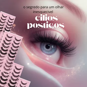 Imagem de capa para o Ebook Passo a Passo pra aplicação de Cílios postiços 