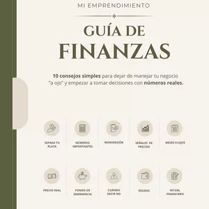 Portada Guia de Finanzas - Mi emprendimiento