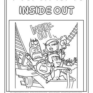 Imagen de portada para Ebook Libro Colorear de Intensamente- Coloring Book Insideout