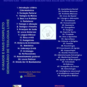 Imagem do curso Seminário de Teologia Livre Metanoia