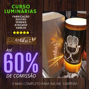 Imagem do curso LUMINÁRIAS DE PVC - CURSO PASSO A PASSO FÁCIL ECOESTILUZ
