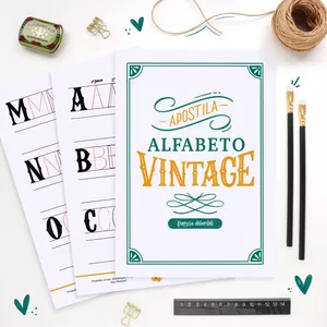 Imagem de capa para o Ebook Apostila Alfabeto Vintage - Lettering Creative