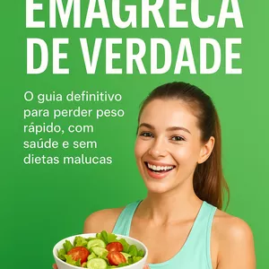 Imagem de capa para o Ebook Emagreça de verdade 