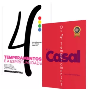 Imagem de capa para o Ebook Kit 4 Temperamentos e a Espiritualidade + 4 Temperamentos no Amor |  Fernanda Boaventura