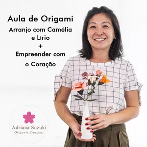 Imagem de capa para o Curso online Arranjo com Lírios e Camélias e Empreender com Coração