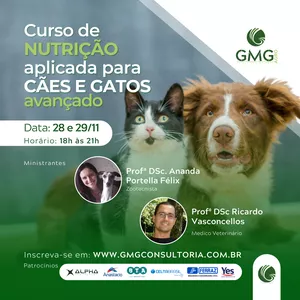 Imagem de capa para o Curso online Nutrição aplicada para cães e gatos - avançado