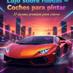 Imagen de portada para Ebook Libro para colorear -Autos lujosos para colorear