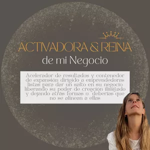 Imagen de portada para Curso online Activadora &amp; Reina de mi negocio