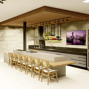 Imagem de capa para o Ebook Bancada Gourmet com Fogão a Lenha